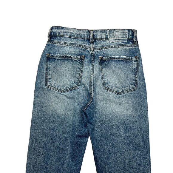 Revice Women's Size 25 High Rise Crossover Waist Distressed Jeans - Picture 7 of 11